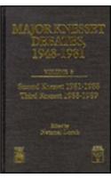 Major Knesset Debates, 1948-1981