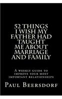 52 Things I Wish My Father Had Taught Me About Marriage and Family