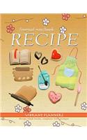 Recipe journal notebook