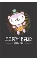 Happy Bear Notebook Journal