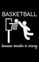 Basketball Because Murder Is Wrong