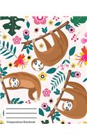 Sloth Composition Notebook