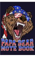 Papa Bear Note Book