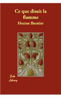 Ce Que Disait La Flamme