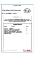 North Carolina Criminal Law and Procedure-Pamphlet 74