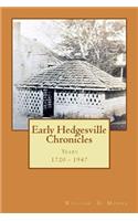Early Hedgesville Chronicles