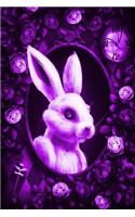 Alice in Wonderland Modern Journal - Outwards White Rabbit (Purple): 100 page 6" x 9" Ruled Notebook: Inspirational Journal, Blank Notebook, Blank Journal, Lined Notebook, Blank Diary(9 Alice in Wonderland Modern Journal - Outwards White Rabbit)