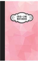 Grid Line Notebook: Small Pocket Size 5.5x8.5 - Journal & Diary & Sketch (Cute Pink Geometric): Small Pocket Size 5.5x8.5 - Journal & Diary & Sketch (Cute Pink Geometric)