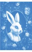 Alice in Wonderland Pastel Modern Journal - Outwards White Rabbit (Blue): 100 page 6" x 9" Ruled Notebook: Inspirational Journal, Blank Notebook, Blank Journal, Lined Notebook, Blank Diary(2 Alice in Wonderland Pastel Modern Journal - Outwards White Rabbit)