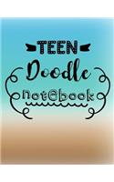 Teen Doodle Notebook: Graph Paper Notebook