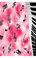 Diary - Journal - Pink Music Theme - Personal