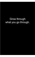 Grow through what you go through.