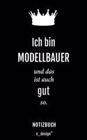 Notizbuch für Modellbauer: Originelle Geschenk-Idee [120 Seiten kariertes blanko Papier]