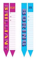 Knock Knock Boring/Brilliant 2-in-1 Bookmark Pads