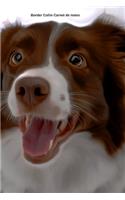Border Collie Carnet de notes: Journal A5 ligné original de 119 pages- Une belle idée de cadeau pour les amoureux des animaux