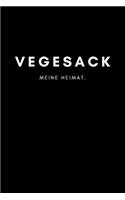 Vegesack: Notizbuch, Notizblock, Notebook - Liniert, Linien, Lined - DIN A5 (6x9 Zoll), 120 Seiten - Notizen, Termine, Planer, Tagebuch, Organisation - Deine 
