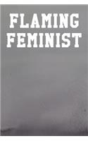 Flaming Feminist: Blank Ukelele Tab Notebook 6"x9" 120 Pages