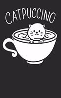 Notebook Journal: Anime Cat Cappuccino 6x9 Dot Grid 120 Pages