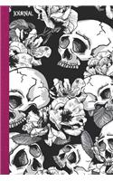 Journal: Sugar Skull Blank Lined Notebook Journal Diary