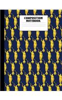 Composition Notebook: Moroni LDS Mormon Temple Dark Blue Wide Ruled Composition Book Lined 100 Page Journal for Primary Elementary School or Seminary Students