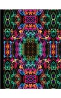 Abstract Curly Cues Notebook, Wide Ruled, 100 sheets/200 pages, 8.5