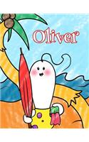 Oliver: Personalized Children's Coloring Book, Ima Gonna Color My Day at the Beach