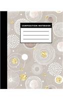 Composition Notebook: Flawless Gold 8x10 Composition Notebook - Easy to Study