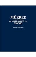 Murree Bullet Journal, American Patriot Blue, Dot Grid Notebook, 8.5 X 11, 120 Pages