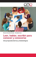 Leer, hablar, escribir para conocer y conocerse