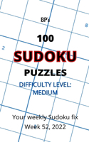 Bp's 100 Sudoku Puzzles - Medium Difficulty - Week 52, 2022