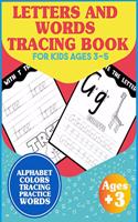 Letters and words tracing book for kids ages 3-5