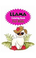 llama coloring book for kids