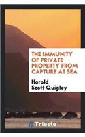 Immunity of Private Property from Capture at Sea