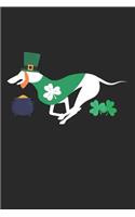 Whippet Notebook - St. Patricks's Day Gift for Whippet Lovers - Whippet Journal