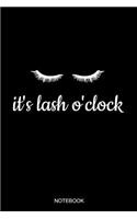 It's Lash O'Clock Notebook