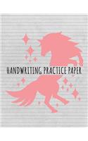 Handwriting Practice Paper: Blank Handwriting Sheets With Dash Center Line For Kids Learning Penmanship - Perfect for Preschool, Kindergarten, 1st, and 2nd Grade Students Pract(6 Handwriting Practice)