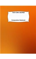 Composition Notebook - Two-tone Orange