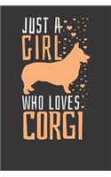 Notebook: Corgi College Ruled 6x9 120 Pages