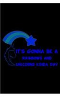 It's Gonna Be A Rainbows And Unicorns Kinda Day Blue: Weekly Action Planner