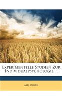 Experimentelle Studien Zur Individualpsychologie ...