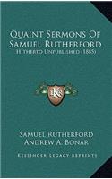Quaint Sermons of Samuel Rutherford