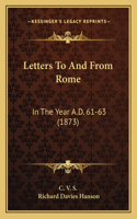 Letters To And From Rome