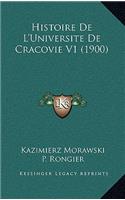 Histoire de L'Universite de Cracovie V1 (1900)