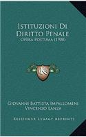 Istituzioni Di Diritto Penale