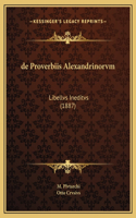 de Proverbiis Alexandrinorvm