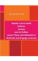 Middle School Math Stations, Games and Activities