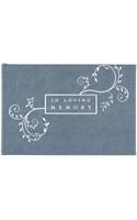 Guest Book in Loving Memory Blue