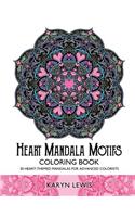 Heart Mandala Motifs Coloring Book