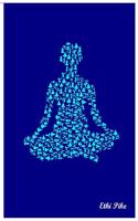 Ethi Pike - Blue Yoga Art Notebook / Extended Lines / Soft Matte Cover