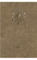 Monogram Libra Notebook: Blank Diary Journal Log Notebook(75 Monogram Raw 150 Lined)